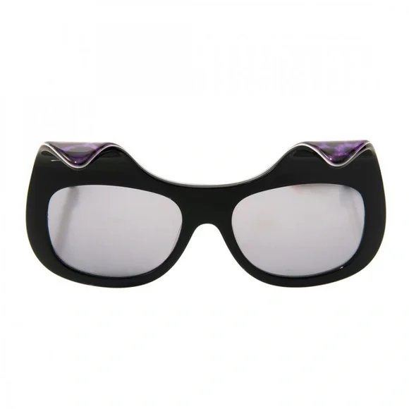Anna-Karin Karlsson black and purple leopard preowned sunglasses - Picture 15 of 16